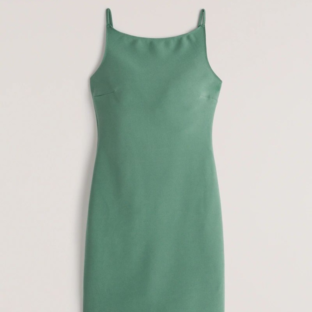 Abercrombie & Fitch Boatneck dress green